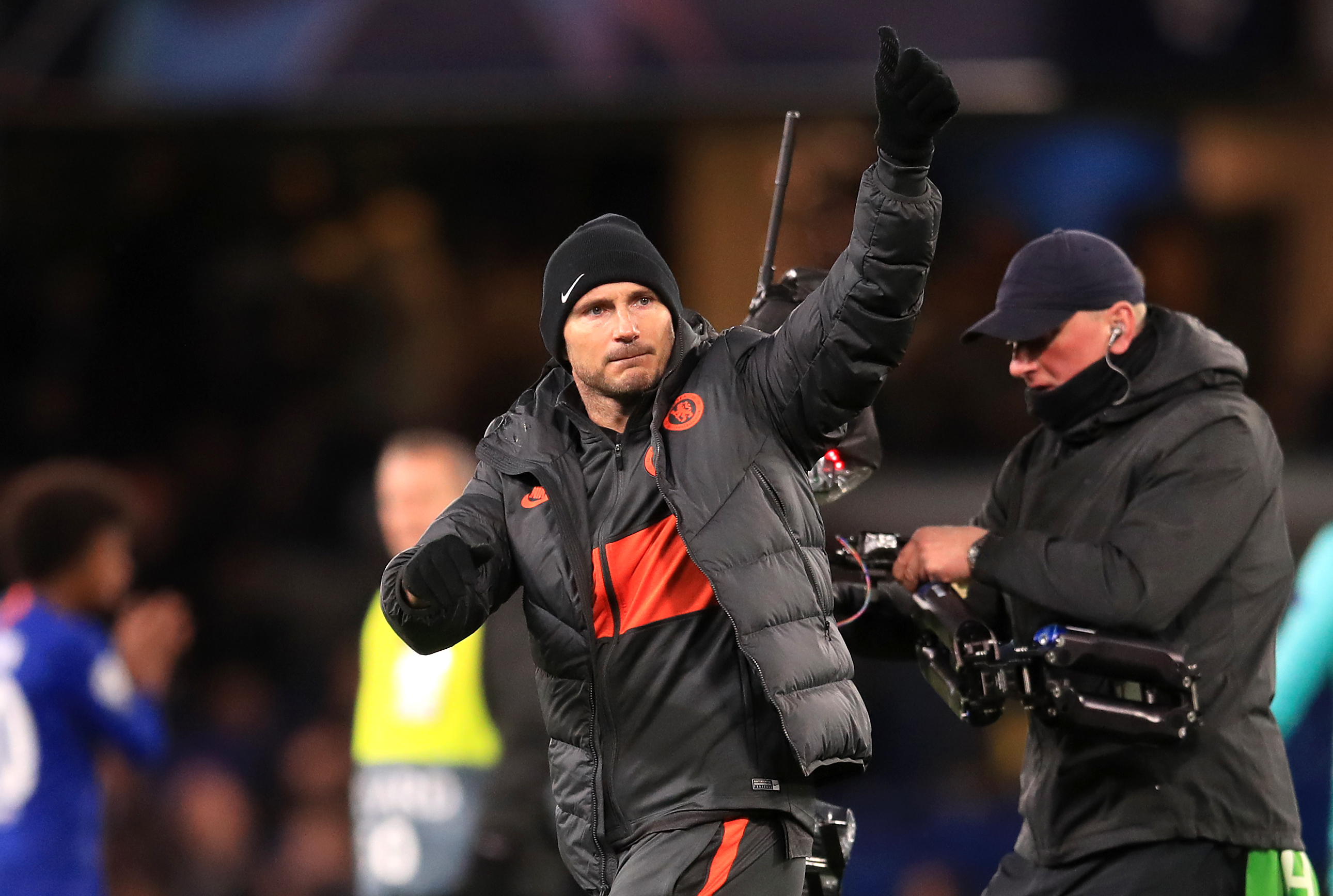 Chelsea manager Frank Lampard celebrates his side's victory