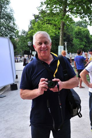 Three time winner Greg LeMond at the presentation