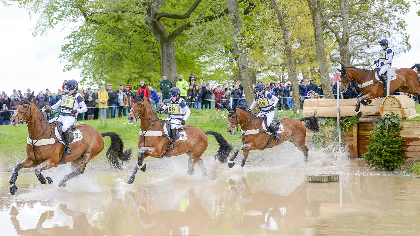 Event horse Mr Bass with Laura Collett at Badminton 2019