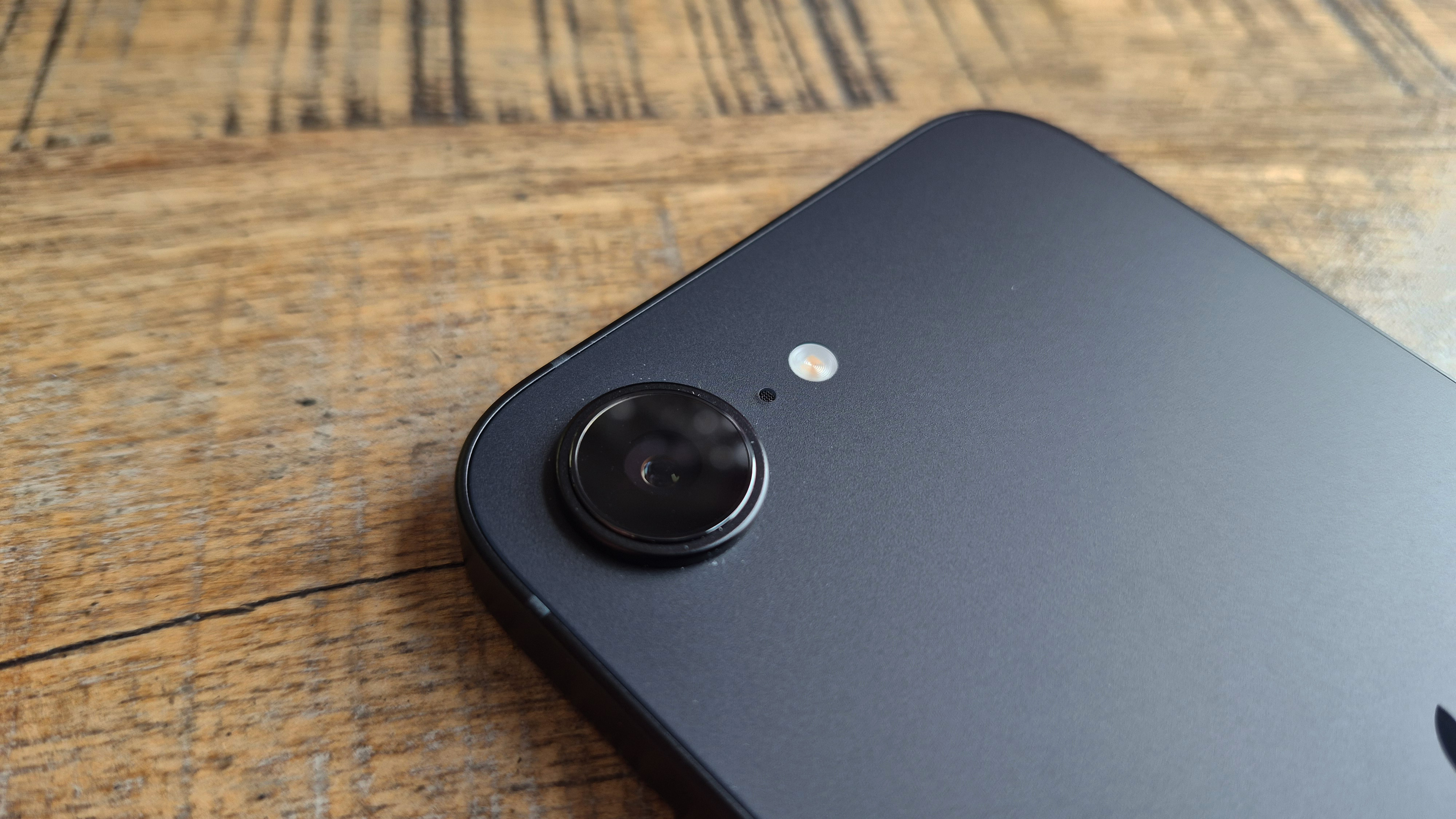 The Apple iPhone 17e on a desk