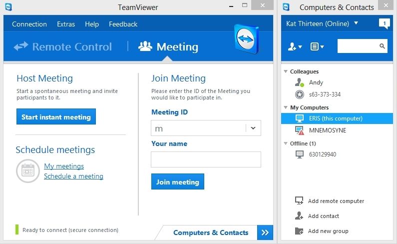 Teamviewer screenshot 