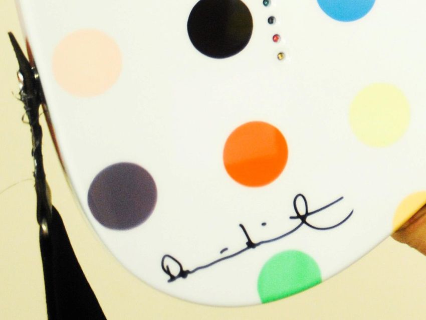 A closer look at Damien Hirst's signature