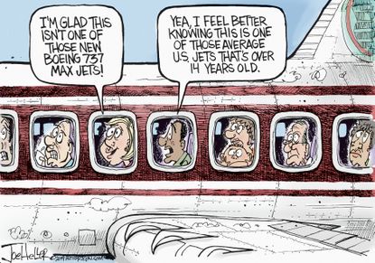 Editorial Cartoon U.S. Boeing 737 Max Jets Ethiopian crash