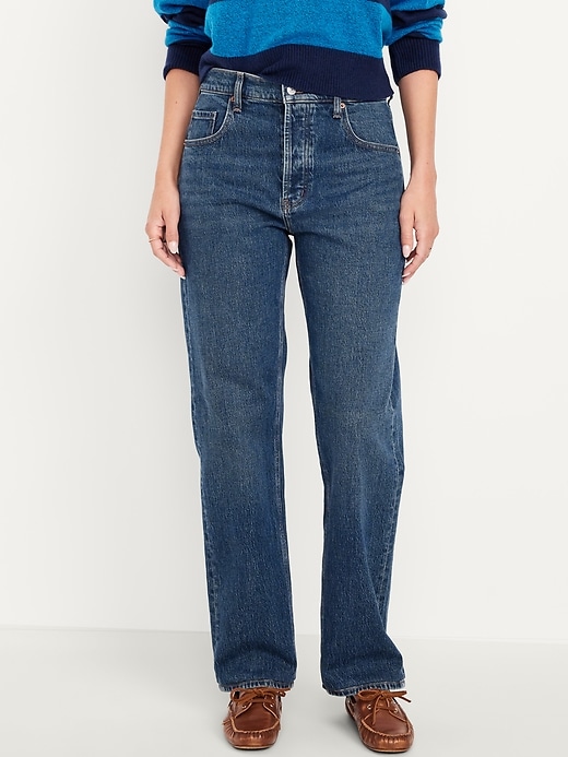 Low-Rise Slouchy Straight Jeans