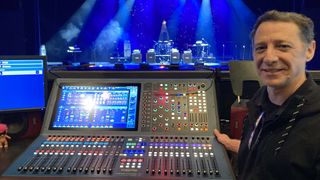 A Midas MIXER overlooks the Westgate stage in Las Vegas.