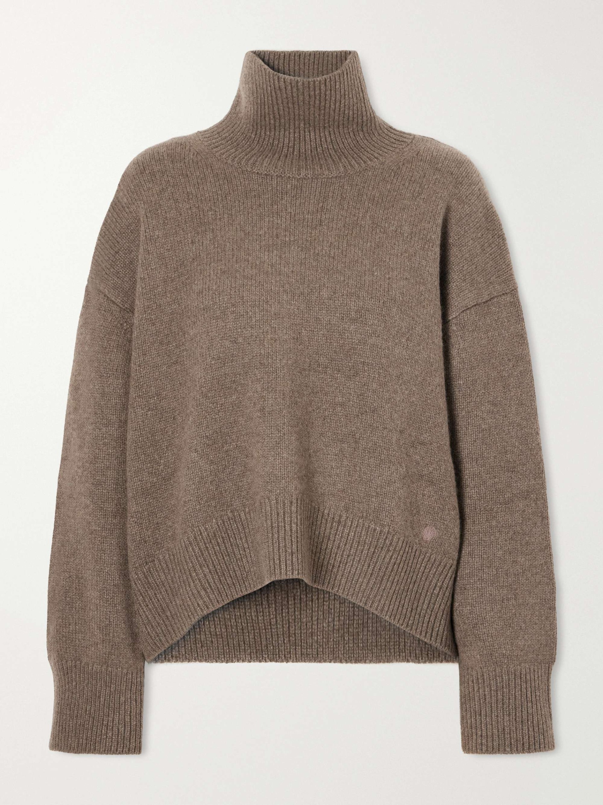 Jonah Cropped Cashmere Turtleneck Sweater