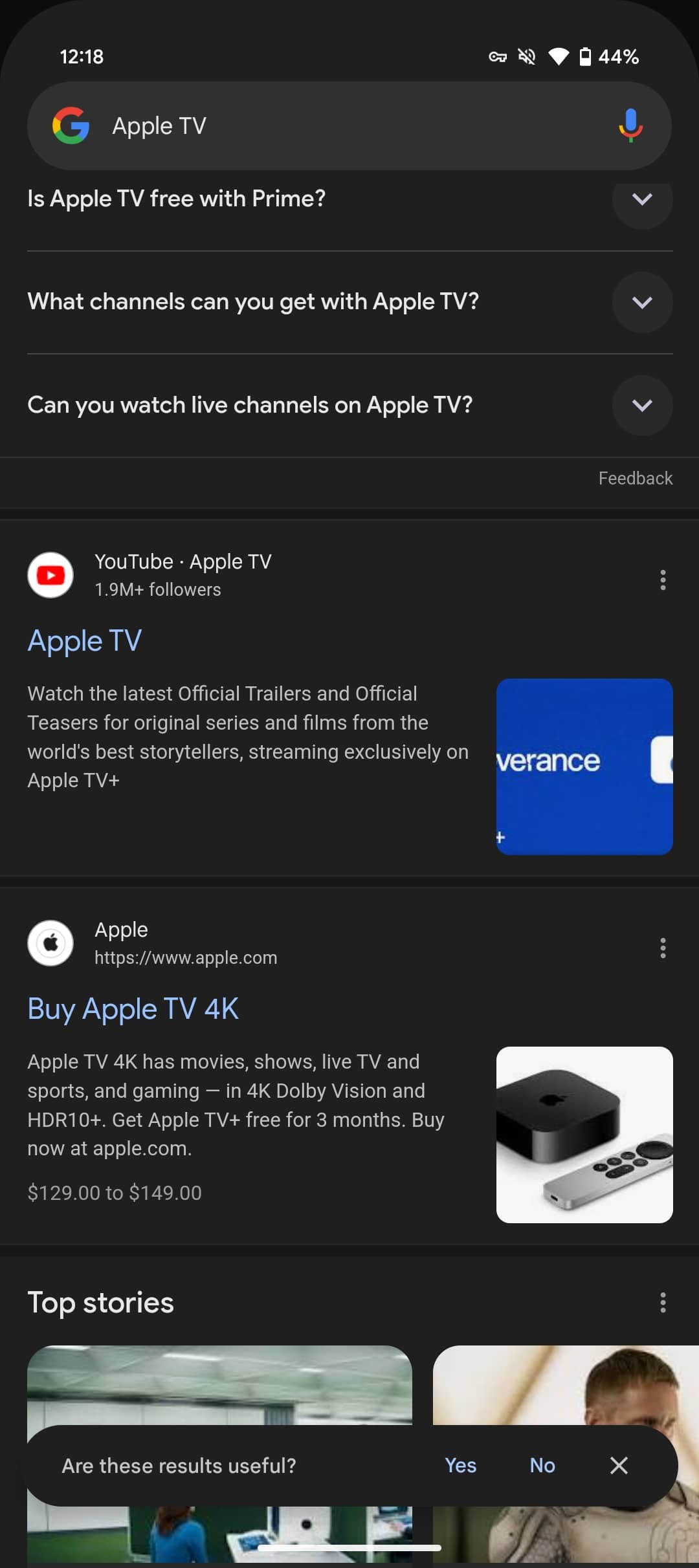 transparent navigation bar in Circle to Search