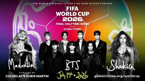 World Cup 2026 Half-time concert poster