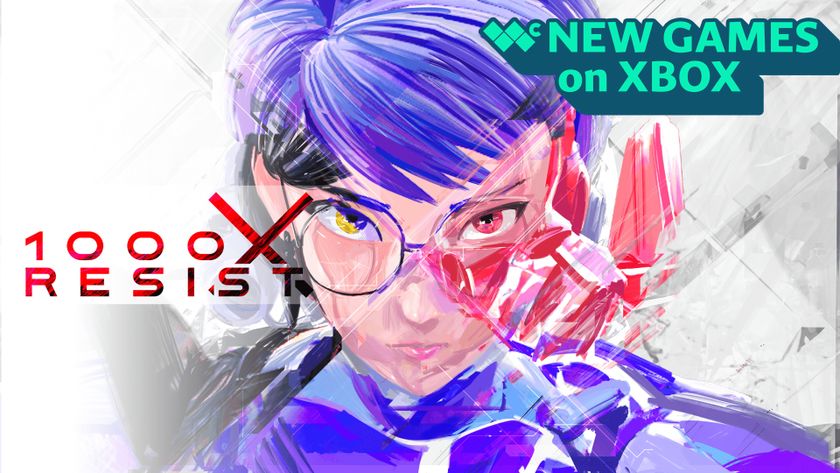 1000xRESIST key art with the words &quot;New Games on Xbox&quot; in the upper-right corner
