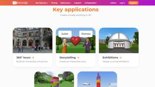 CoSpaces Edu selection of options