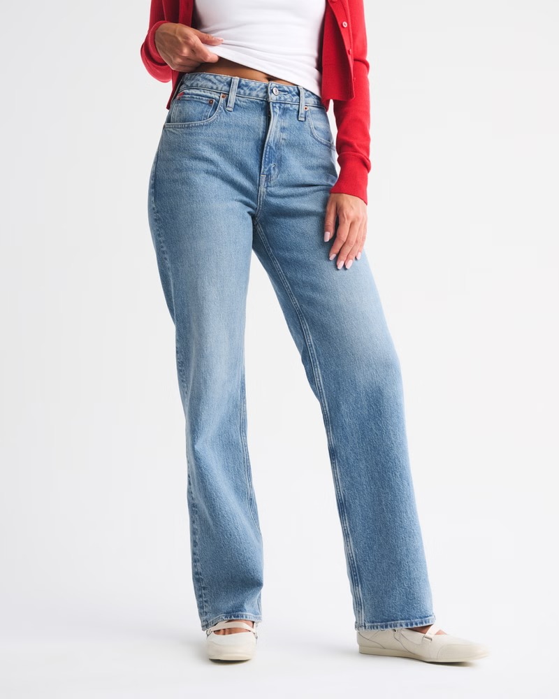 Abercrombie &amp;amp; Fitch , Curve Love High Rise 90s Relaxed Jean