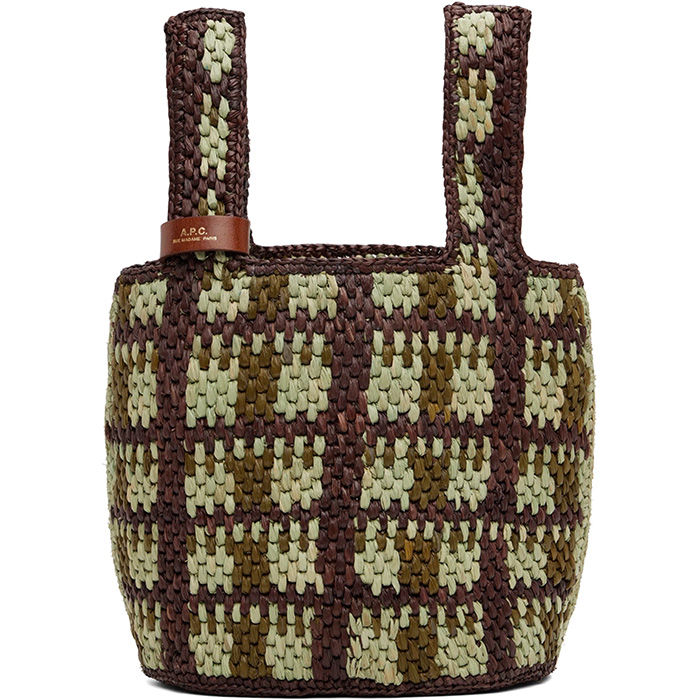 A.P.C., Brown &amp;amp; Green Pecan Bag