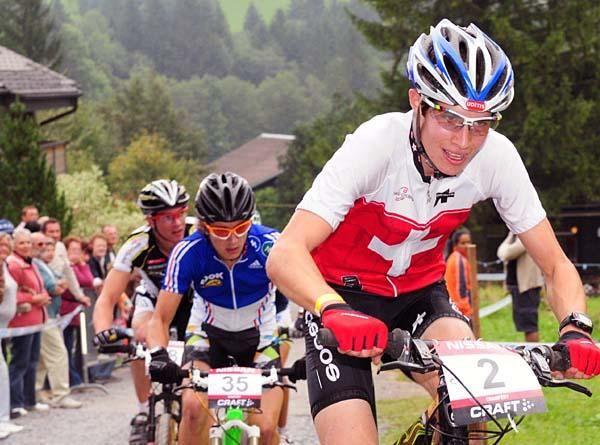 Emillien Barben on a climb
