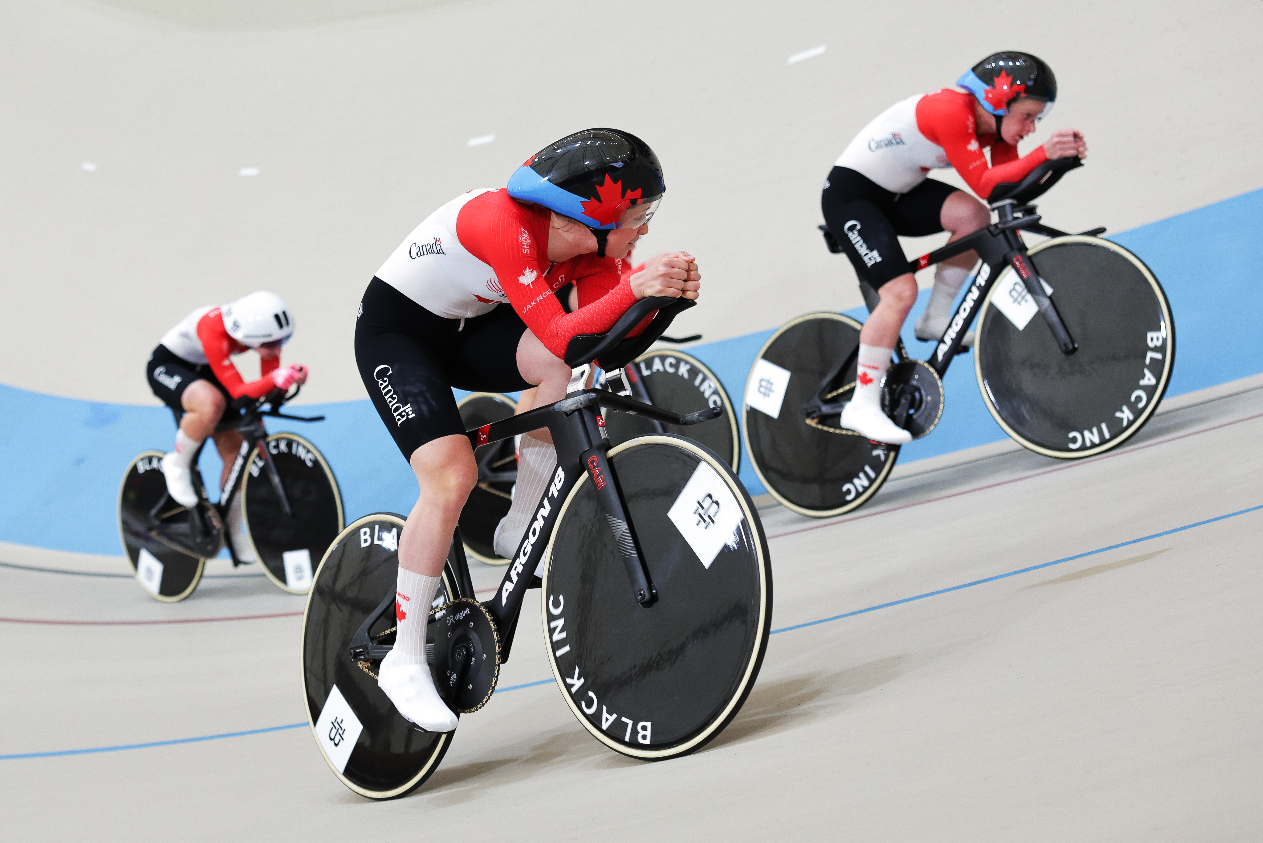 The Canadian women's team pursuit squad