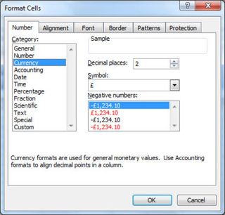 Libre Office Calc - formatting dialog choosing currency