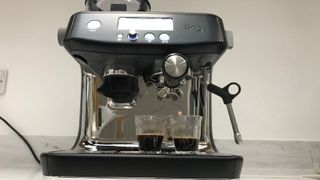 Breville Barista Pro making espresso