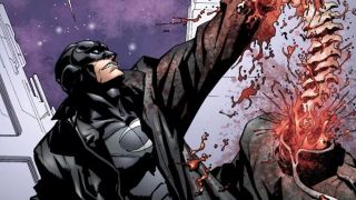 Midnighter delivering a brutal attack in DC Comics