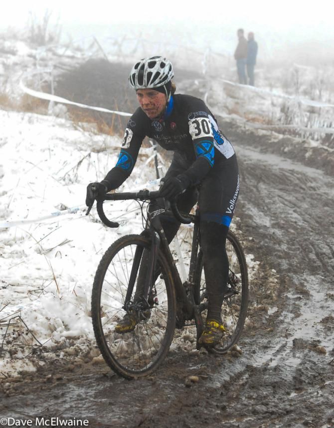 Amanda Carey (Boise Volkswagon) with a massive lead before a flat cost her the race