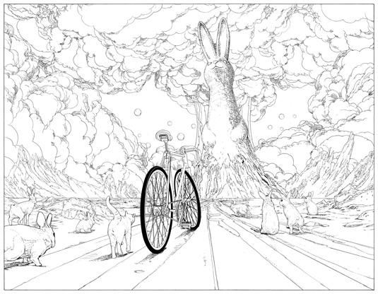 Review: The Bicycle Colouring Book