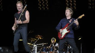 Sting (left) and Andy Summers perform onstage