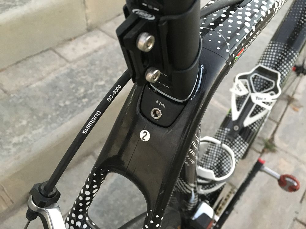 Another view of the seat clamp area