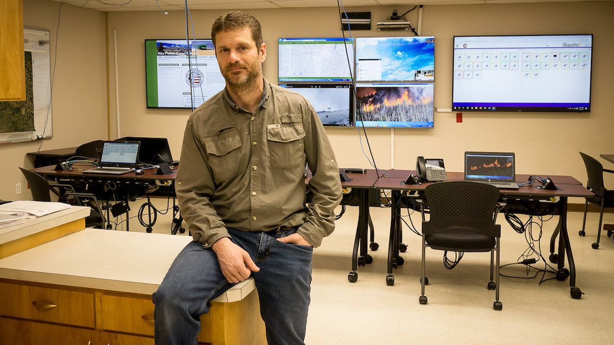 Tom Vestal, GIS specialist, Nez Perce County, is in complete control of the facility’s new AV-over-IP system, which does not require vendor assistance to make changes or install new devices.