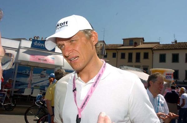 Oleg Tinkov at the race village.