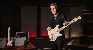 The Fender Richie Kotzen Stratocaster is made in Japan and features a contoured ash body with a stunning figured maple top, and comes with DiMarzio pickups and Gotoh tuners.