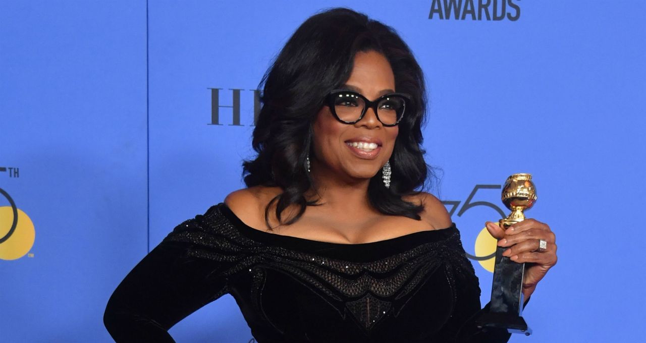 Oprah Winfrey at the Golden Globe Awards 