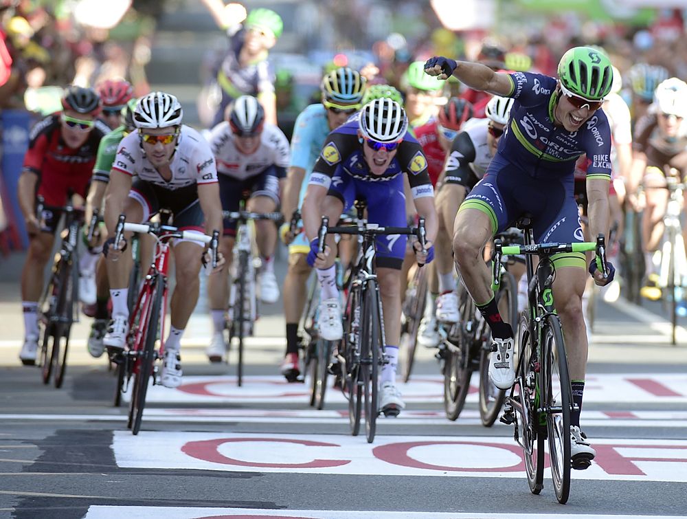 Jens Keukeleire (Orica-BikeExchange) claimed stage 12 of the Vuelta a Espa&ntilde;a