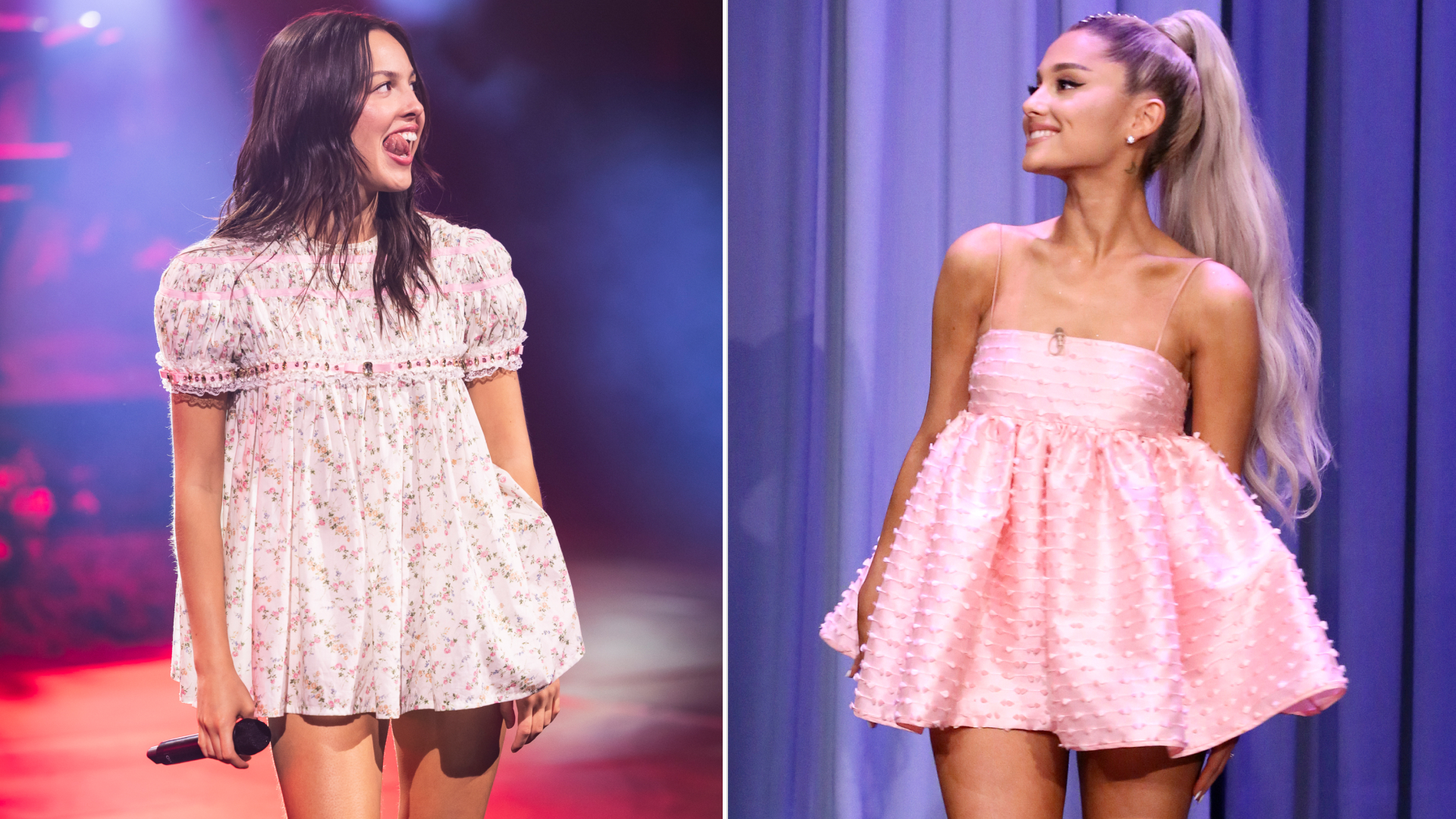 celebrities wearing the babydoll dress trend for The A-List Edit