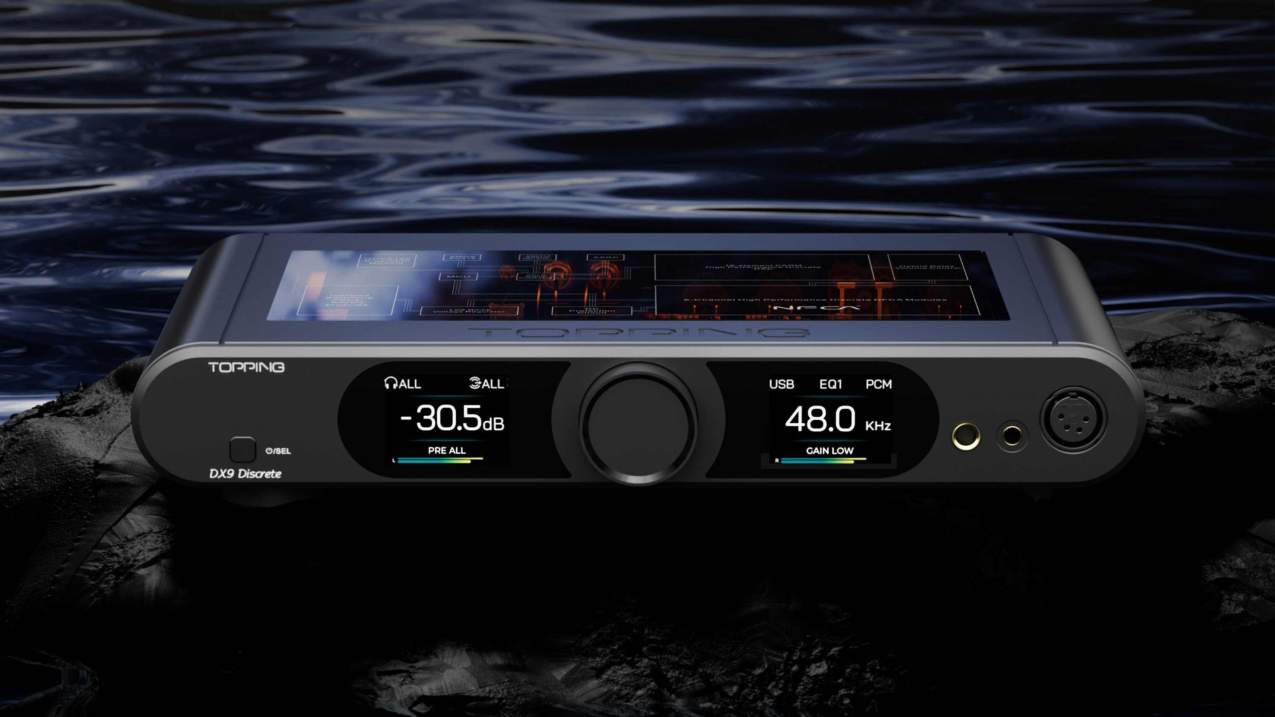 This amazing DAC and headphone amp has a unique trick for ultra-clear sound: it has custom 1-bit digital processing that effectively turns all your Hi-Res Audio files into DSD, for ultra-low distortion music with a sound that's closer to a classic analogue signature — and you can see inside, for maximum coolness