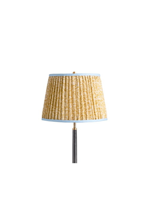 12" Straight Empire Shade in Jaggery 'Spriglee' Linen 