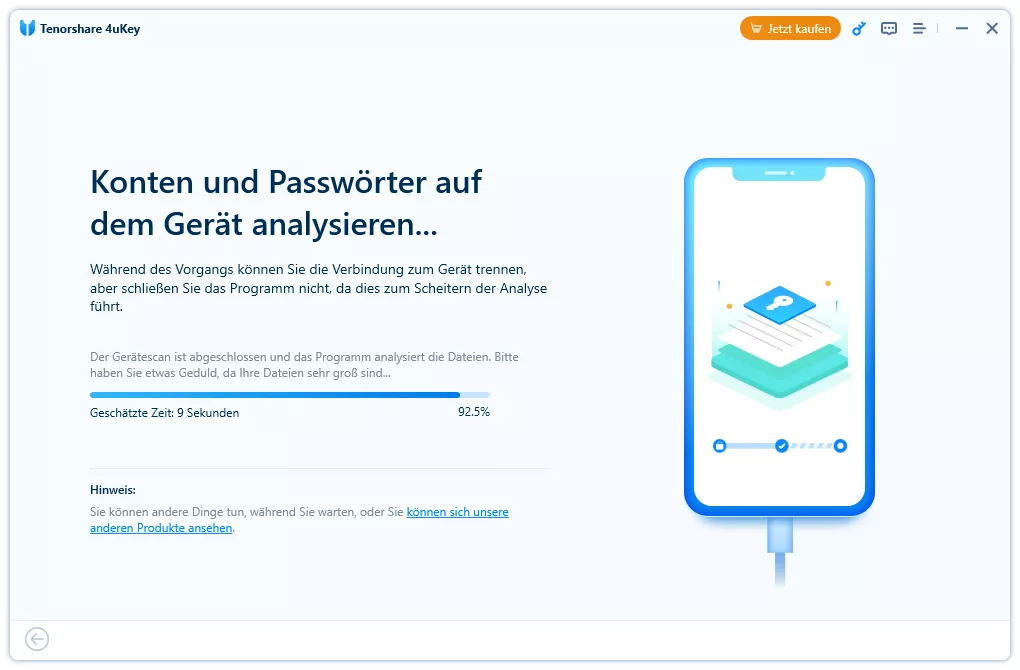 Tenorshare Passwort Manager: Schritt 4