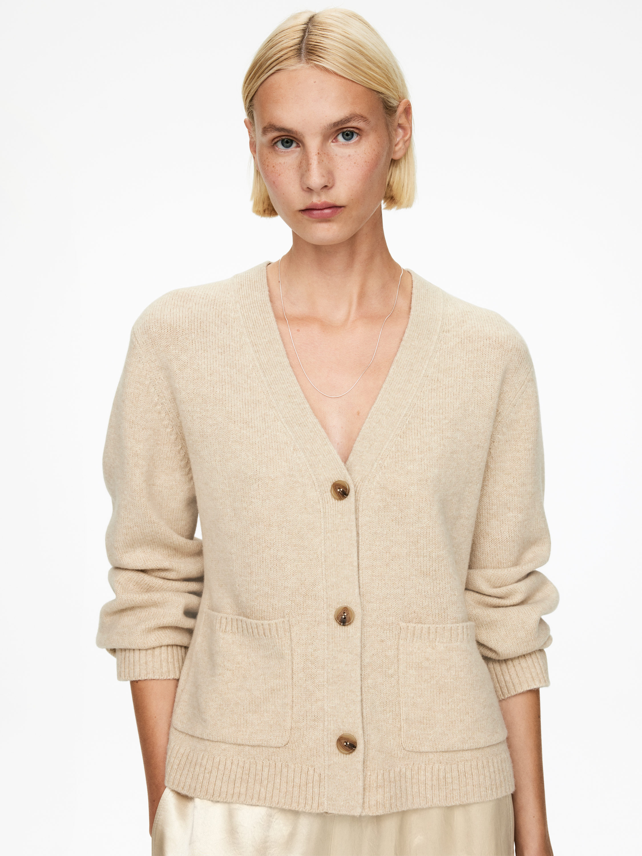 Wool Cardigan &amp;ndash; Beige &amp;ndash; Women &amp;ndash; Arket Gb
