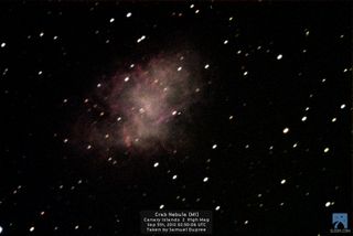 Crab Nebula by Slooh Space Camera