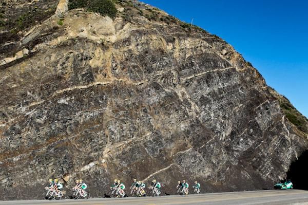 Kelly Benefit Strategies presented by OptimumHealth team heads home along Highway 1 and a long day on the bikes
