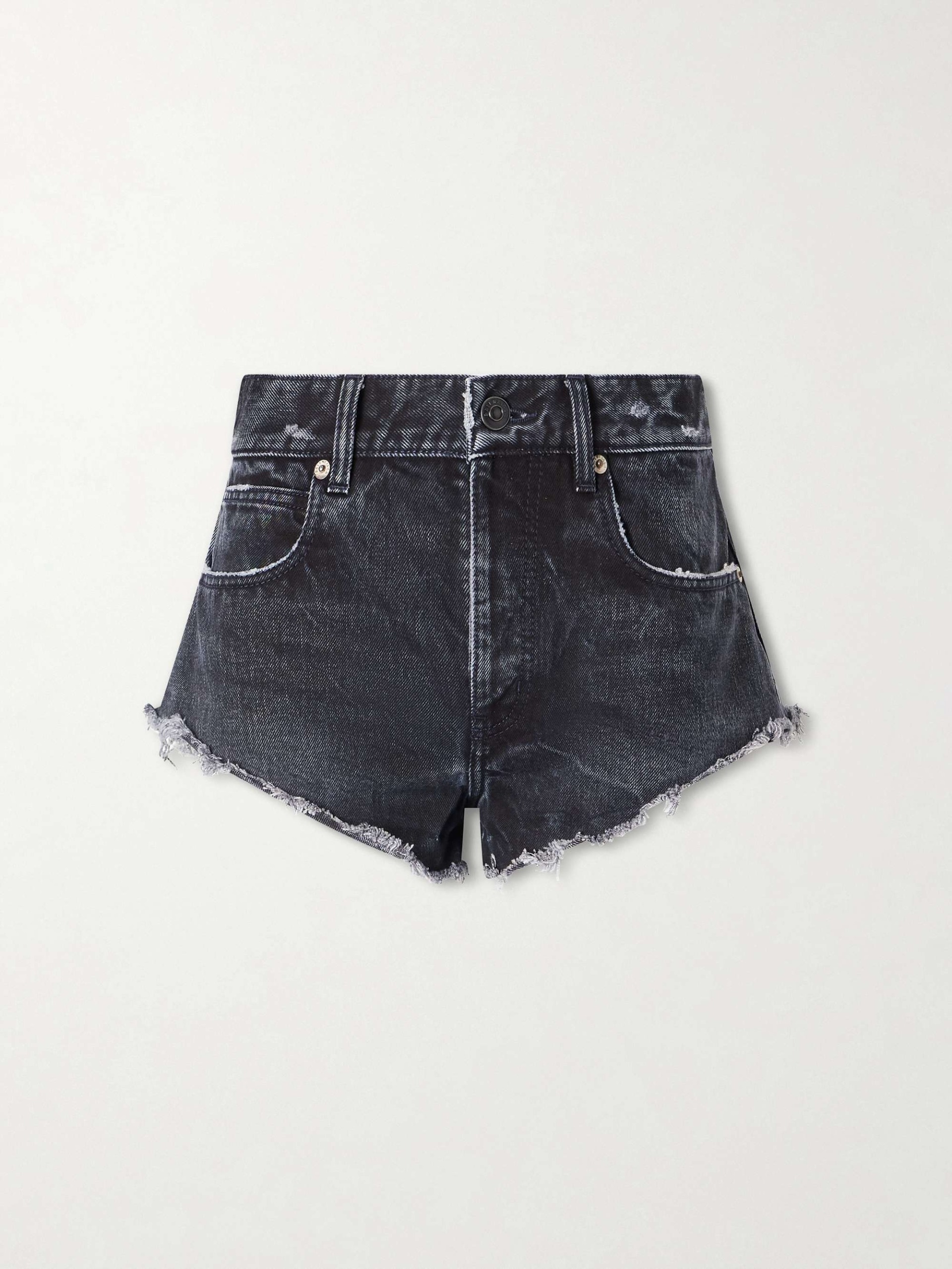 Frayed Denim Shorts