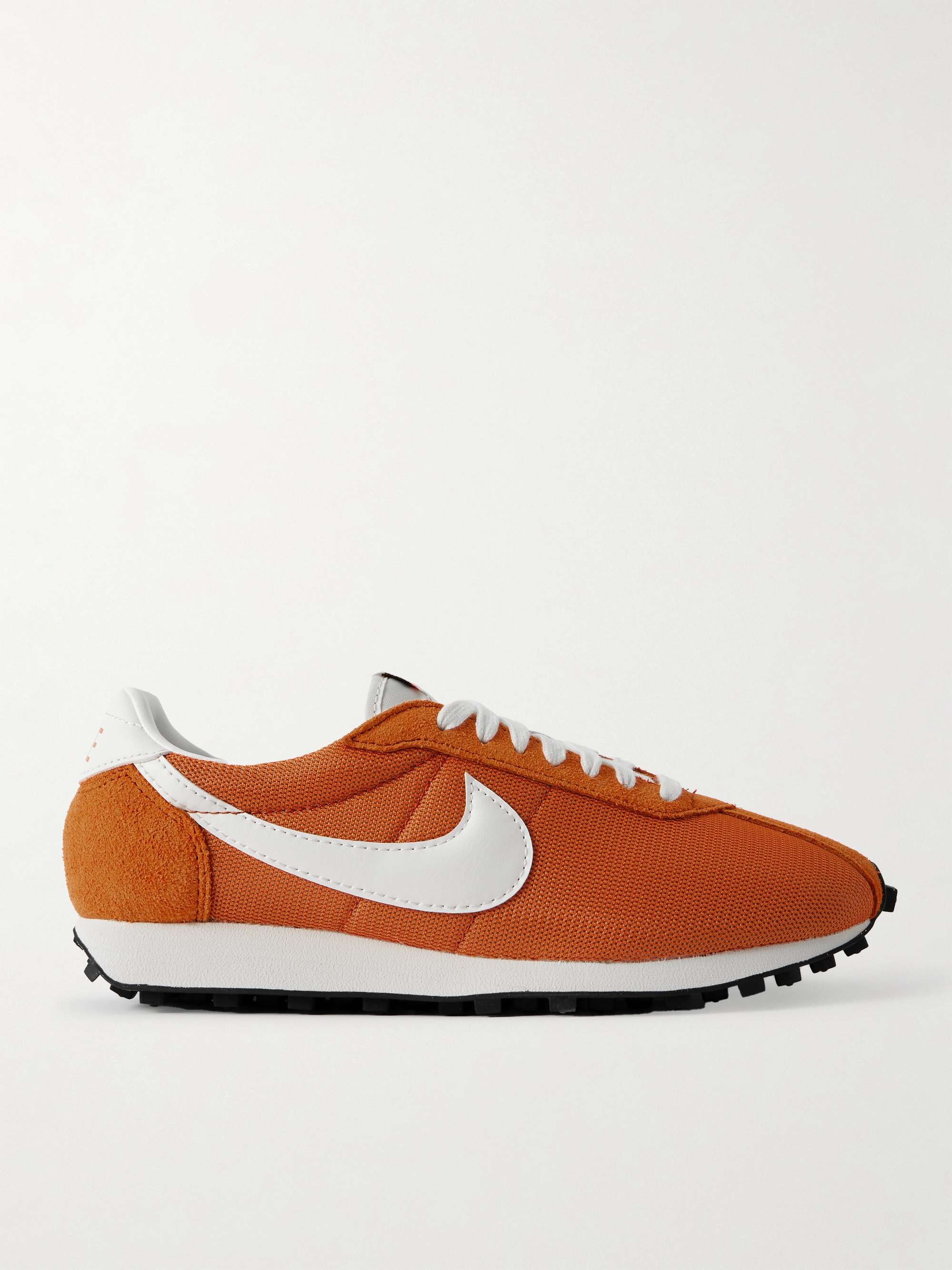 Ld-1000 Leather and Brushed Suede-Trimmed Mesh Sneakers