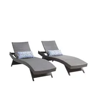 EDYO LIVING Wicker Lounge Chair Set