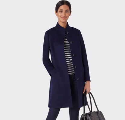 Hobbs navy outlet romy coat