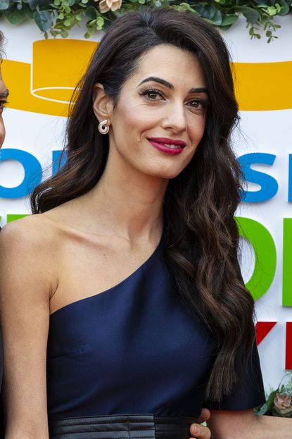 Amal Clooney's Lowlight Wavy Side Part