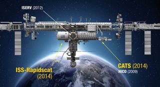 NASA's ISS-RapidScat and CATS missions are expected to fly to the International Space Station in 2014, joining the 2012 ISERV Earth-gazing mission.