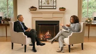 President Barack Obama and Oprah Winfrey, not actually in the same room.