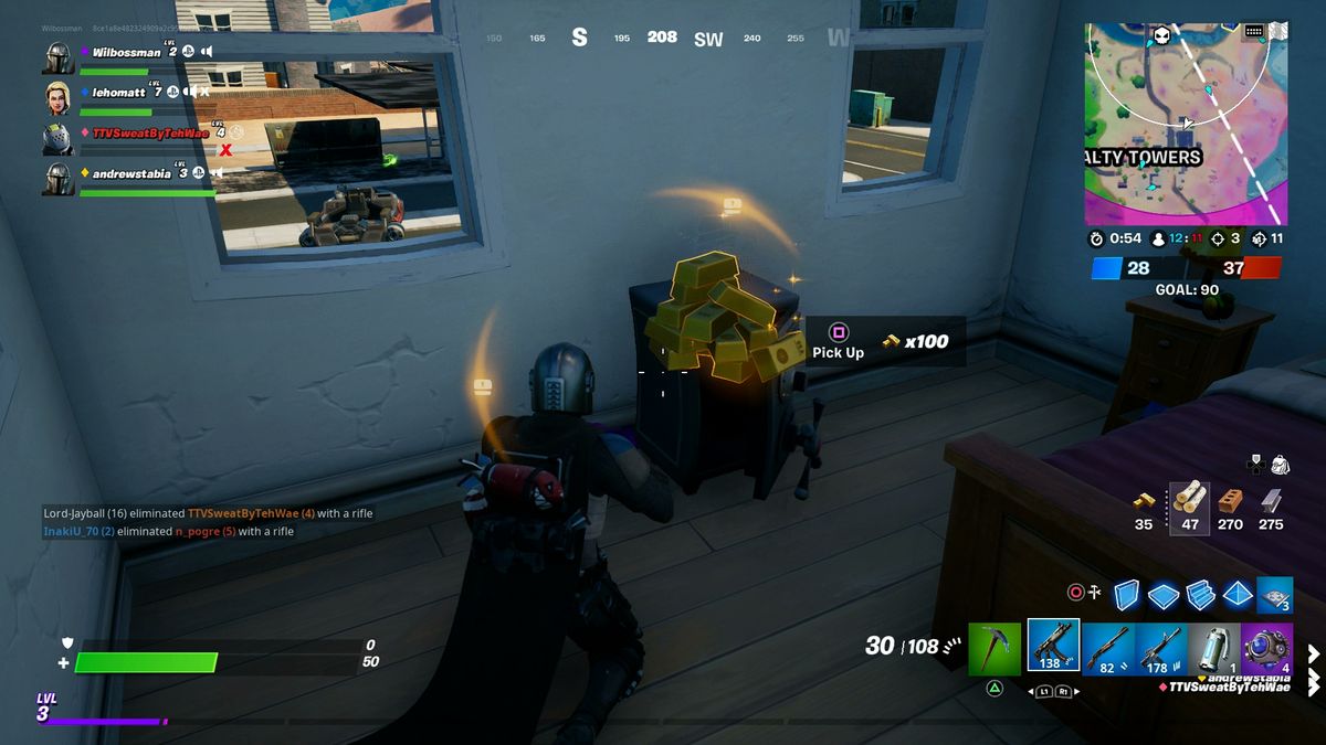 Fortnite Gold Bars how to collect Fortnite Gold Bars and spend them GamesRadar+