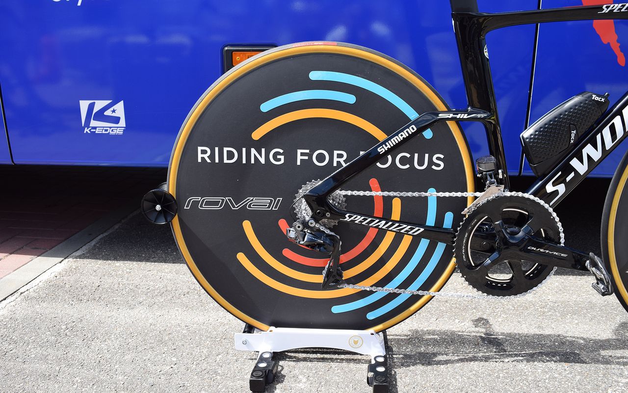 The Roval 321 Disc raises awareness of the Riding For Focus program from Specialized