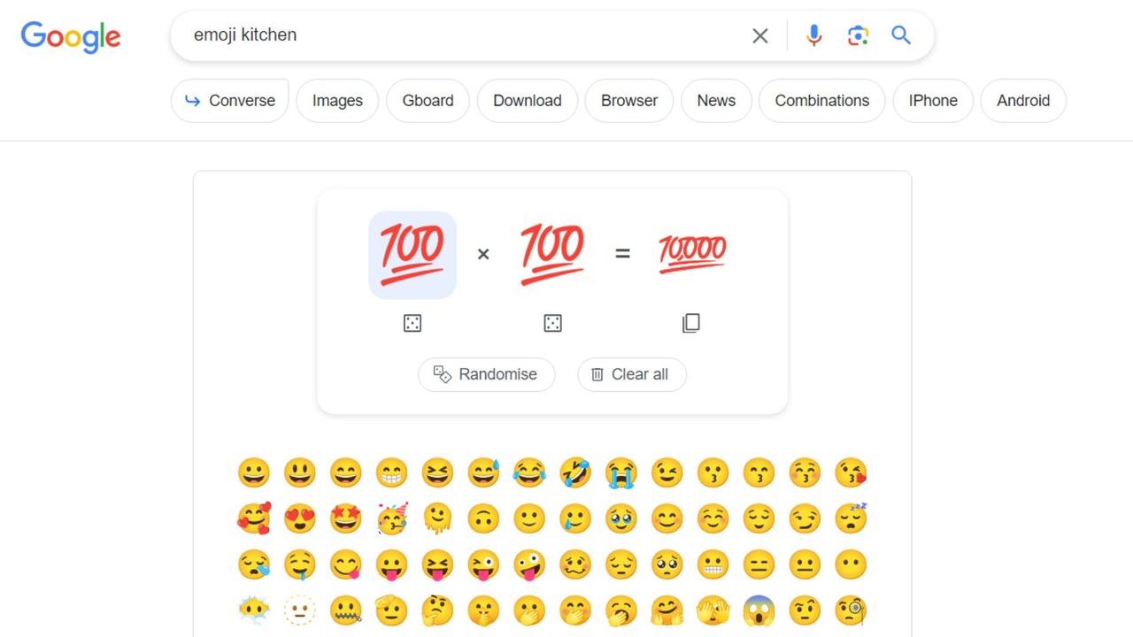 Emoji Kitchen on web