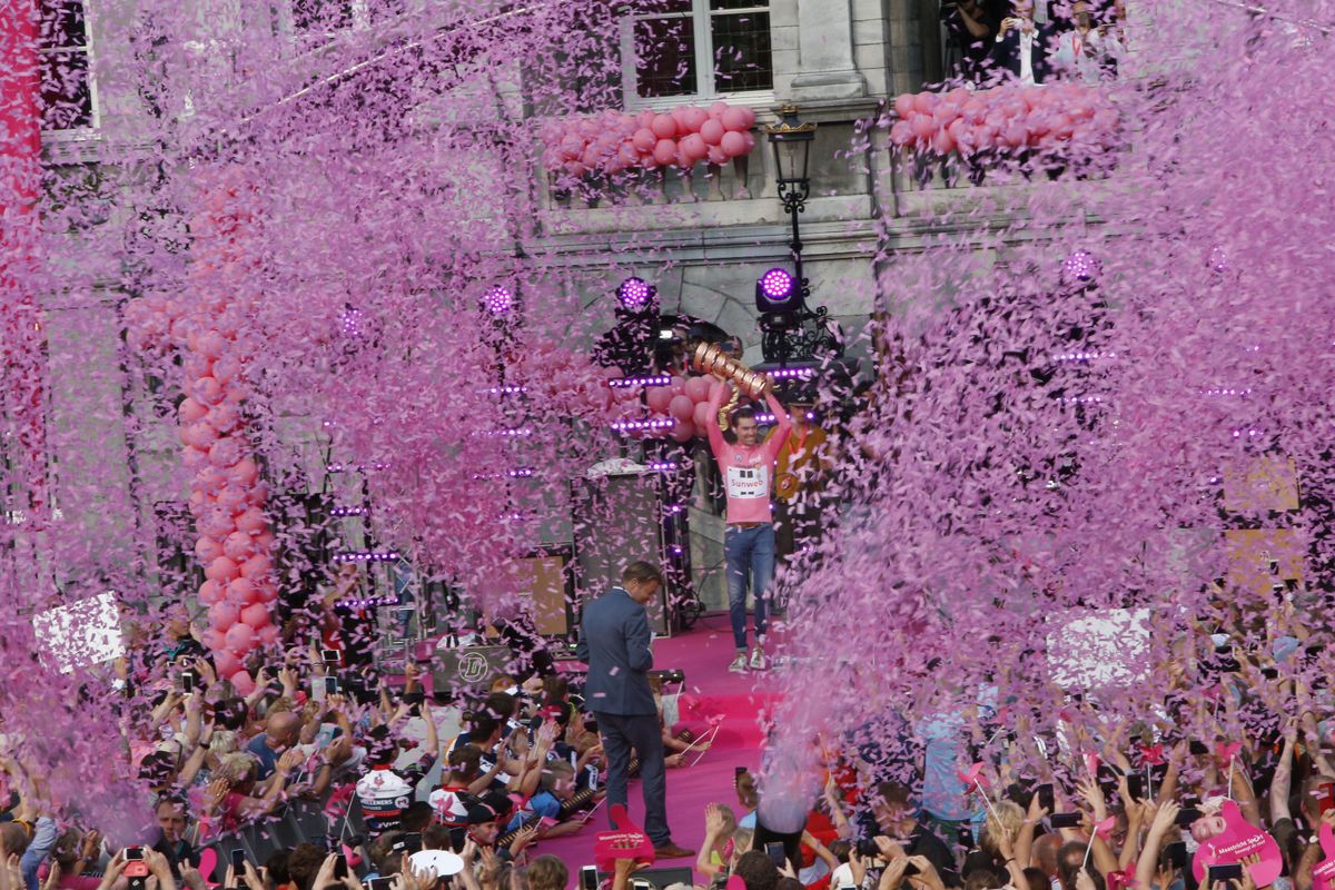 The celebration for Tom Dumoulin in Maastricht