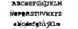 Free typewriter fonts: Last Draft Font