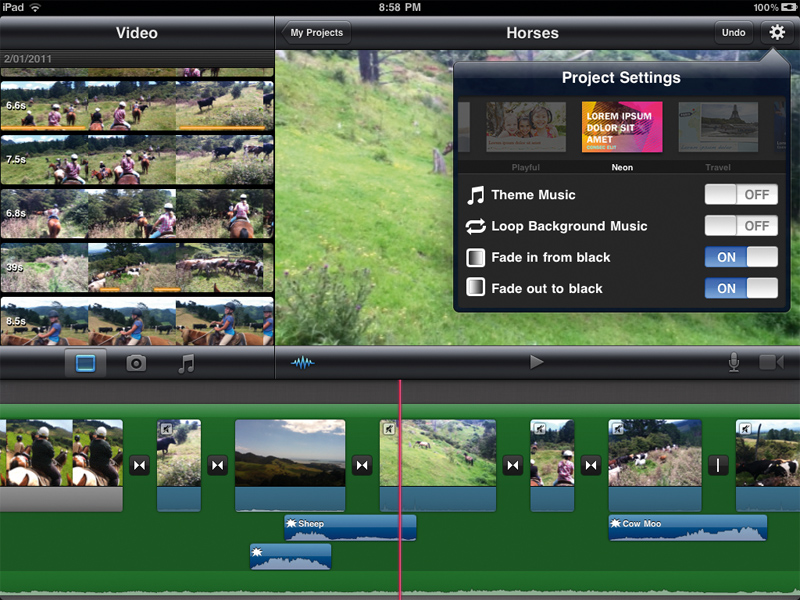 iMovie for iOS